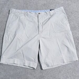 Polo Ralph Lauren Chino Shorts Mens 46 Khaki Excellent Stretch Classic Fit Tan